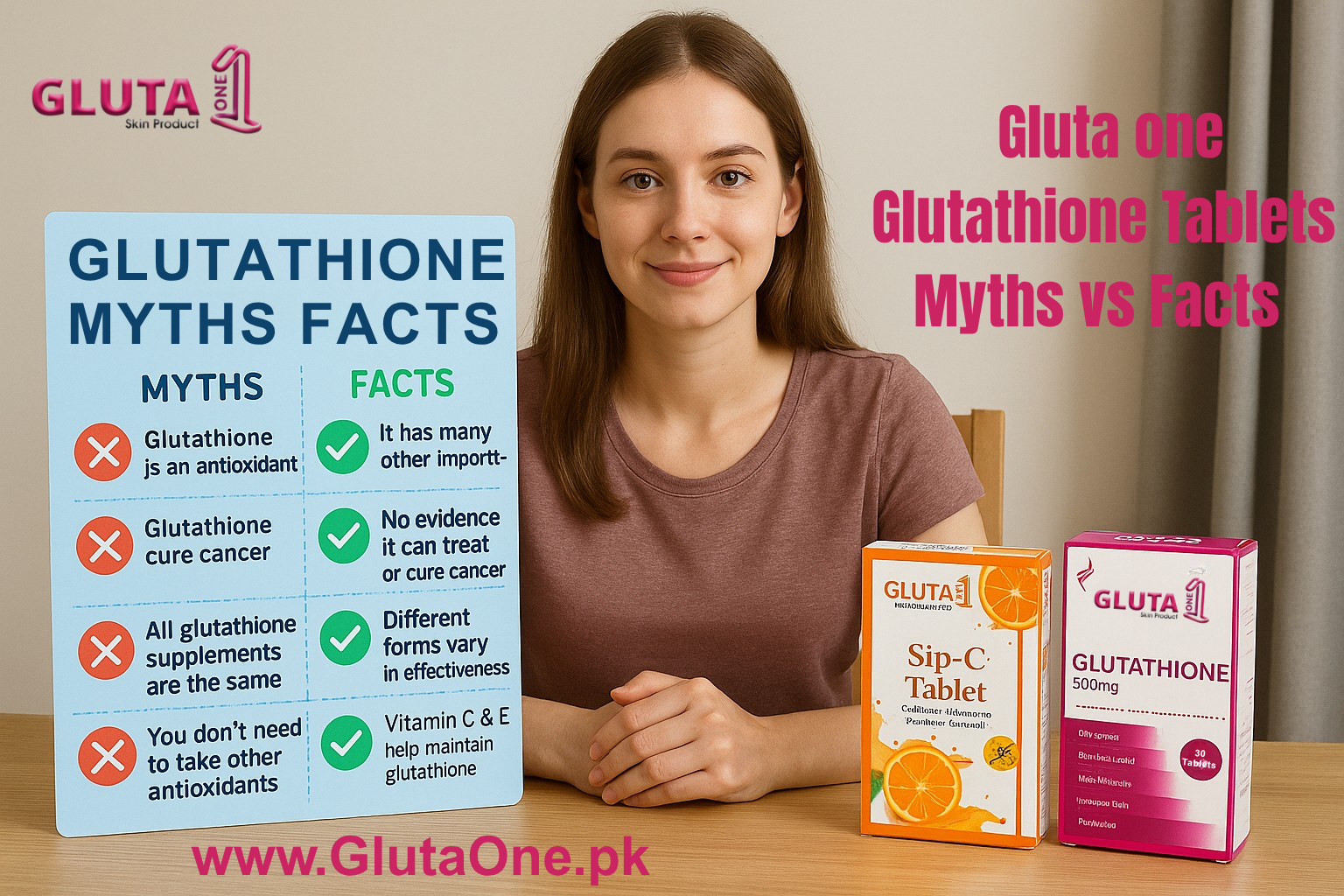 Are Glutathione Tablets Safe? Myths vs Facts - Gluta One GLUTA ONE Pvt.Ltd Are Glutathione Tablets Safe? Myths vs Facts - Gluta One GLUTA ONE Pvt.Ltd