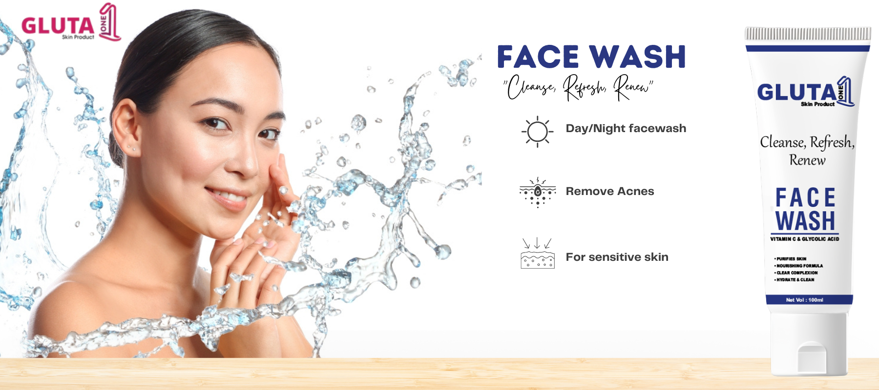 Glutathione Face Wash Price in Pakistan | Gluta One GLUTA ONE Pvt.Ltd Glutathione Face Wash Price in Pakistan | Gluta One GLUTA ONE Pvt.Ltd
