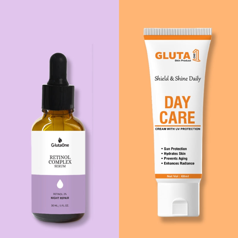 Gluta One Retinol Serum & Day Cream with SPF 60+