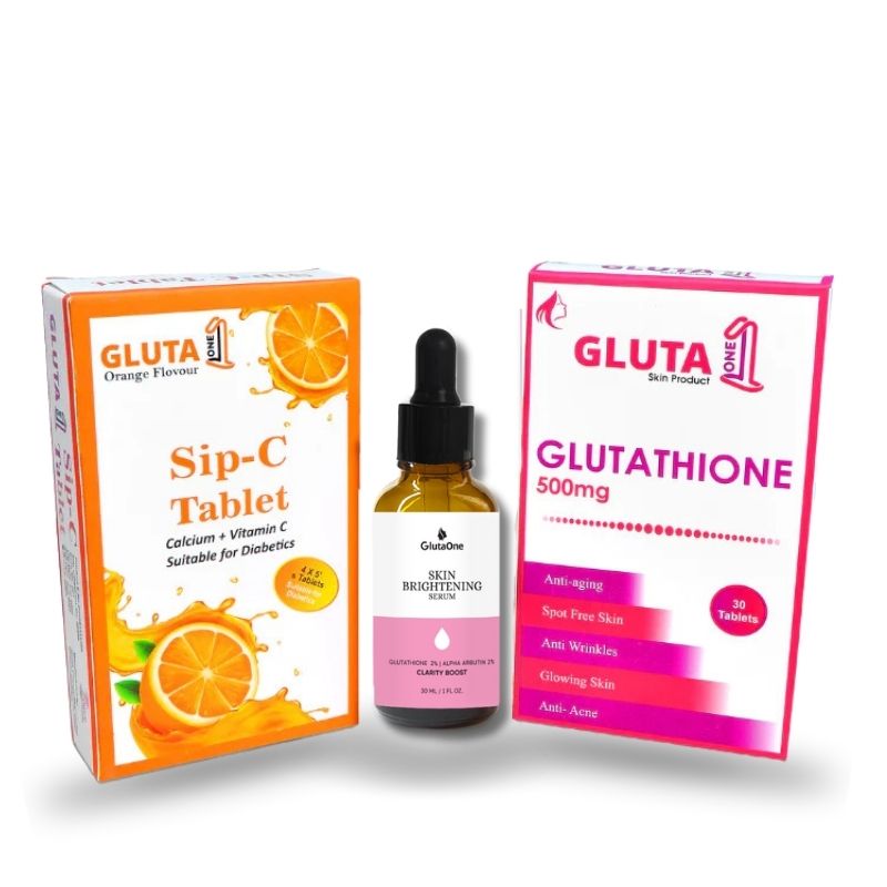 Gluta One + Sip C + Skin Brightening Serum