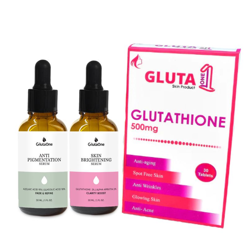 Gluta One+Brightening Serum+Anti-Pigmentation Serum Deal GLUTA ONE Pvt.Ltd Gluta One+Brightening Serum+Anti-Pigmentation Serum Deal GLUTA ONE Pvt.Ltd