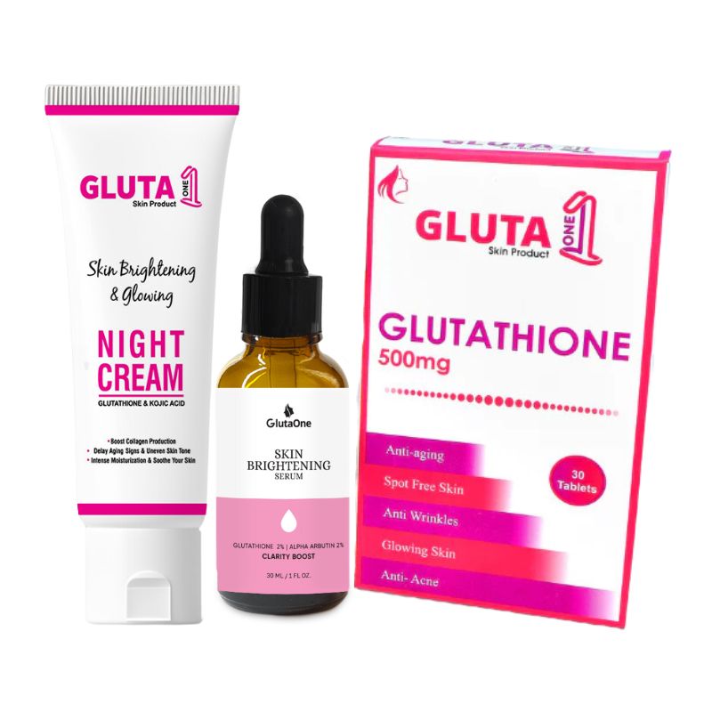 Gluta One + Brightening Serum + Night Cream