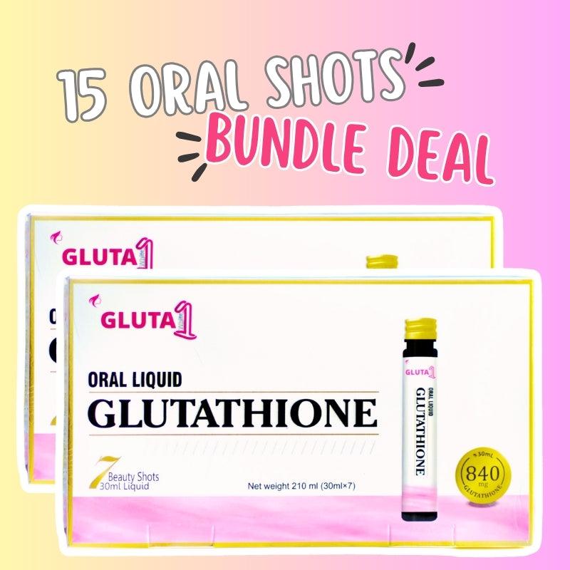 Gluta One Glutathione Oral Liquid Shots- 15 Days Dose