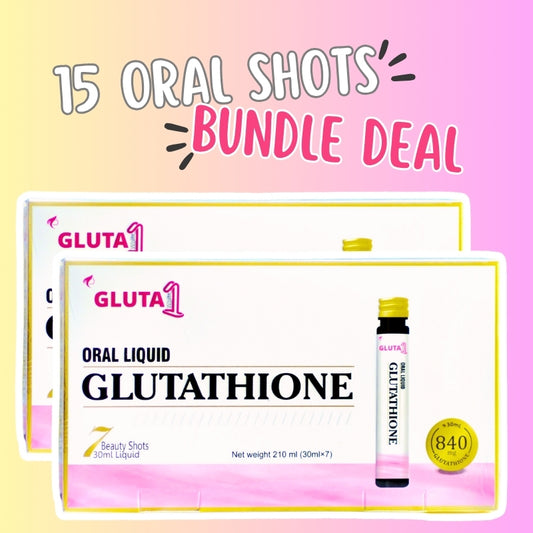 Gluta One Glutathione Oral Liquid Shots- 15 Days Dose