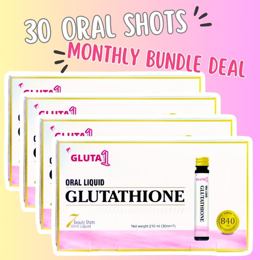 Gluta One Glutathione Oral Liquid Shots- 1 Month Dose
