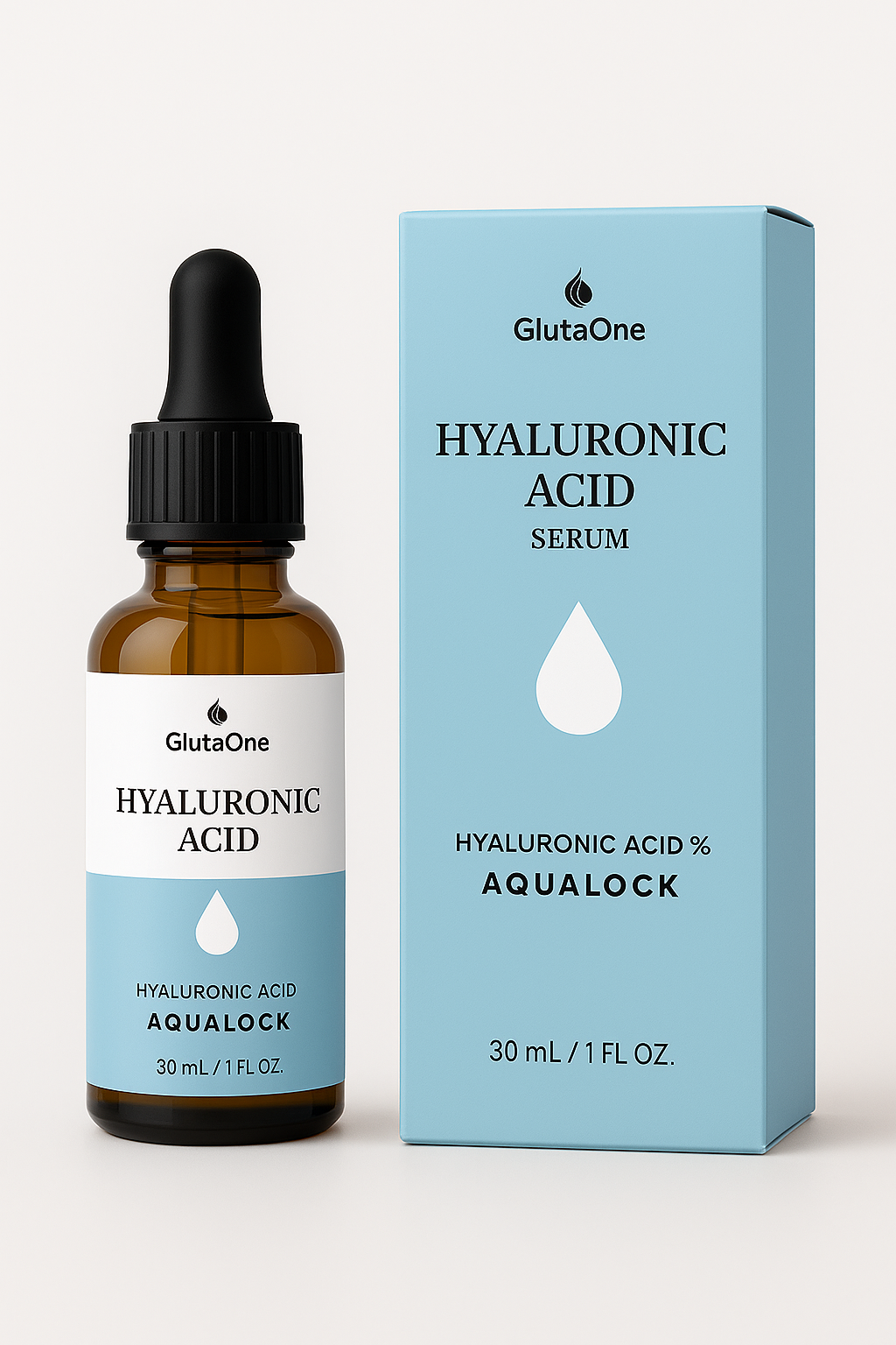 GlutaOne Serum with 2% Hyaluronic Acid - Plump & Glow