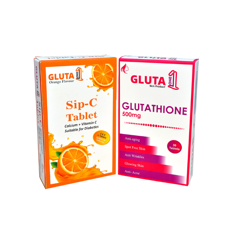 Gluta One Sip c Skin Whitening Capsules Gluta One