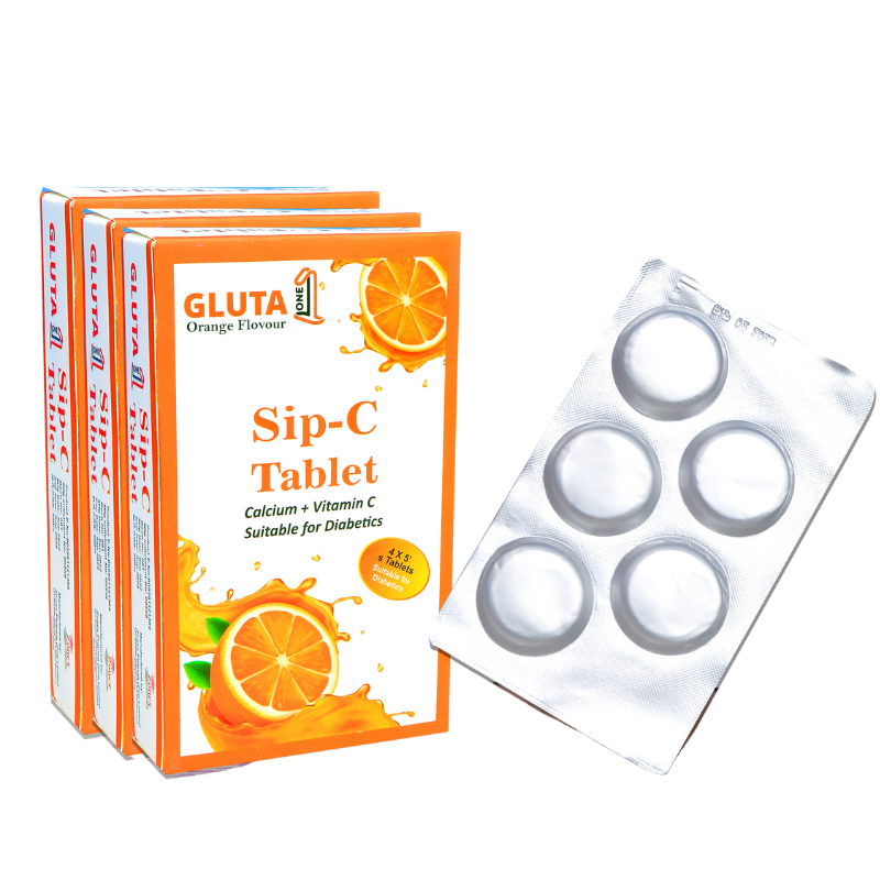 Gluta One Vitamin C Tablets For Full Body Whitening Skin Care Products