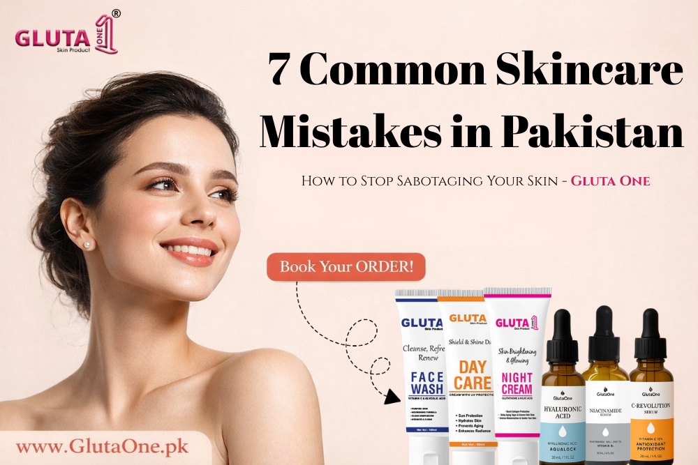 7 Common Skincare Mistakes in Pakistan - How to Stop Sabotaging Your Skin - Gluta One