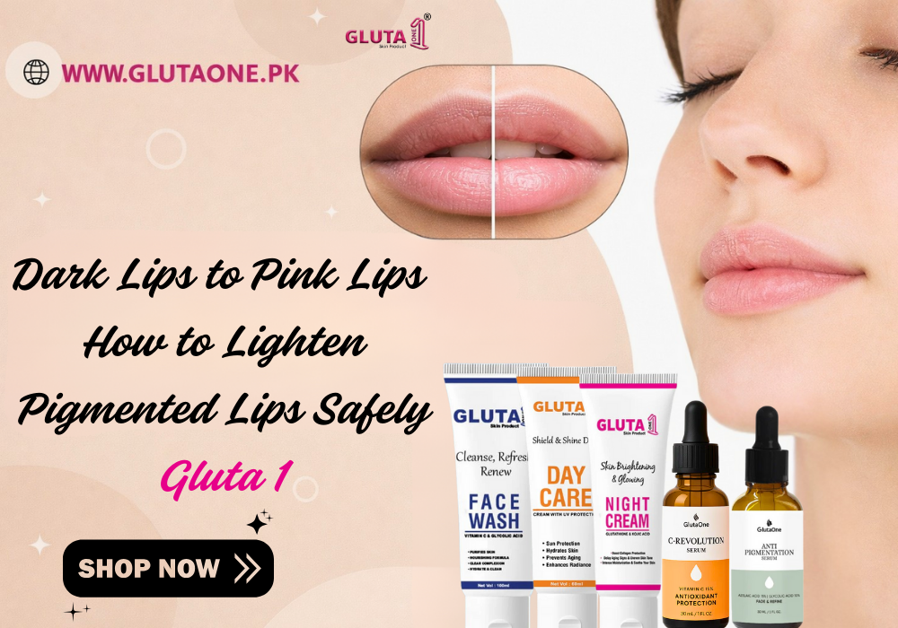 Dark Lips to Pink Lips – How to Lighten Pigmented Lips Safely - Gluta 1