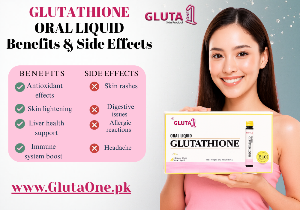 Glutathione Oral Shots Uses, Benefits & Side Effects in Pakistan – Gluta One