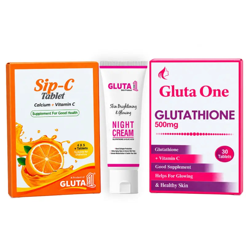 Gluta One + Sip C + Night Cream