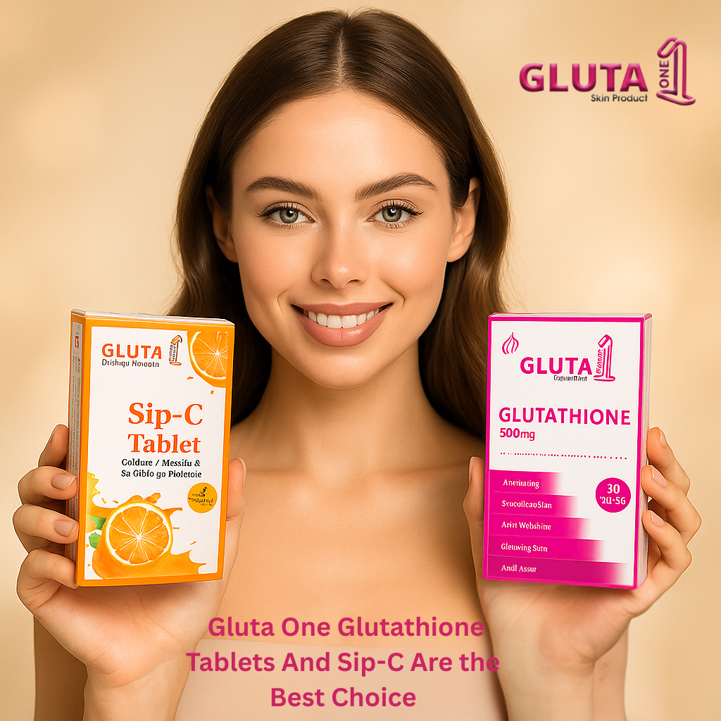 Gluta One + Sip-c ( 1 Month Standard Course ) _ Skin Whitening Capsules