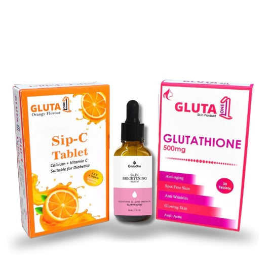 Gluta One + Sip C + Face Serum