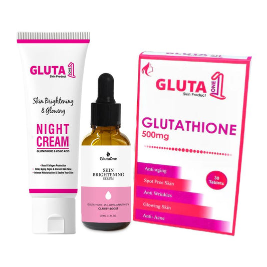 Gluta One + Brightening Serum + Night Cream