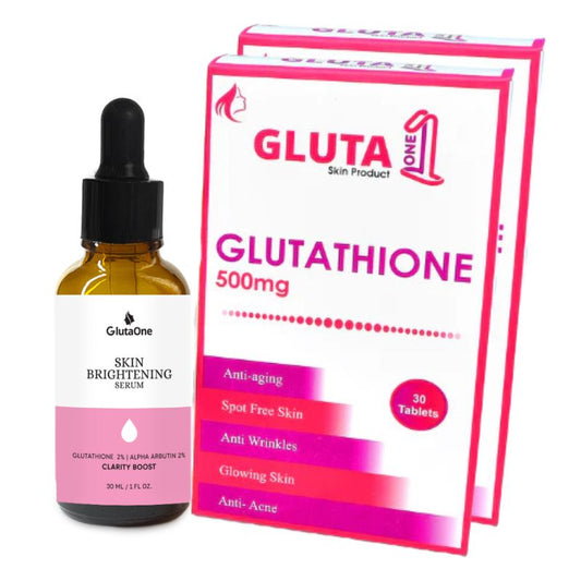 Gluta One + Skin Brightening Serum (Monthly Bundle)