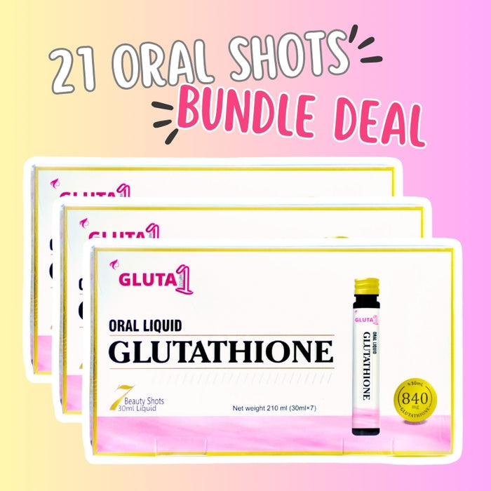 Gluta One Glutathione Oral Liquid Shots-21 Days Dose