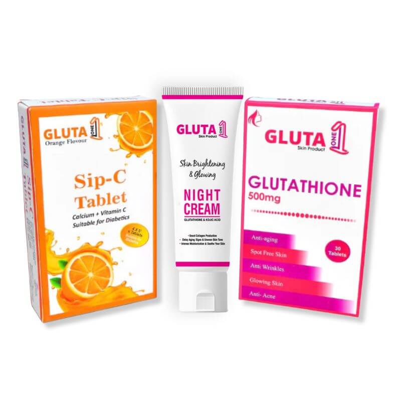 Gluta One + Sip C + Night Cream