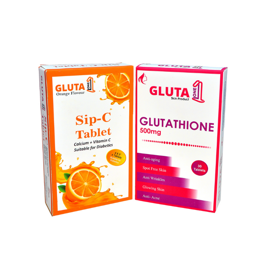 Gluta one tablet + Sip c