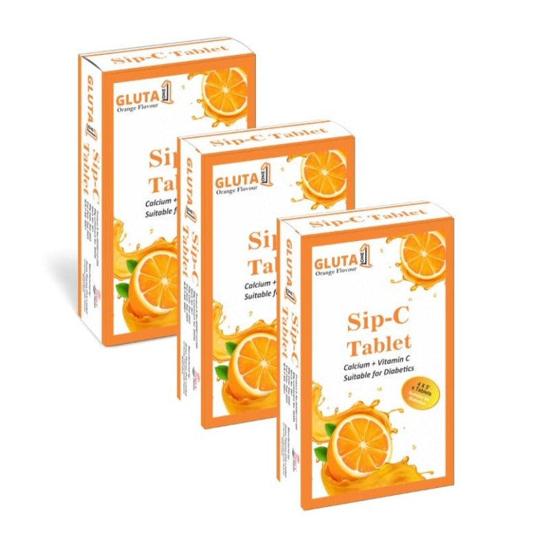 Gluta One Vitamin C Tablets For Full Body Whitening Skin Care